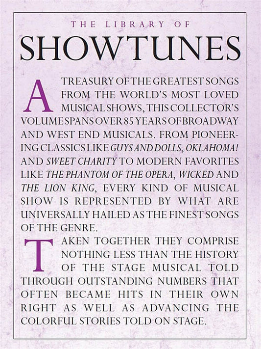 LIBRARY OF SHOWTUNES PVG