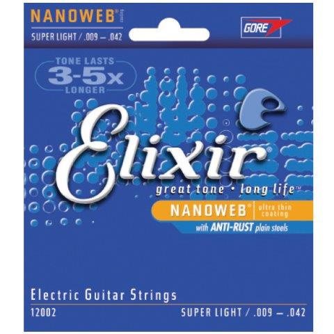 Elixir 12052 Nanoweb Electric  Light 10-46