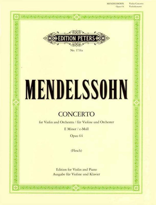 CONCERTO E MIN OP 64 VLN/PNO