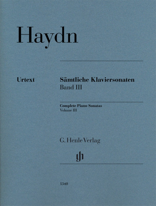 HAYDN - PIANO SONATAS VOL 3 URTEXT