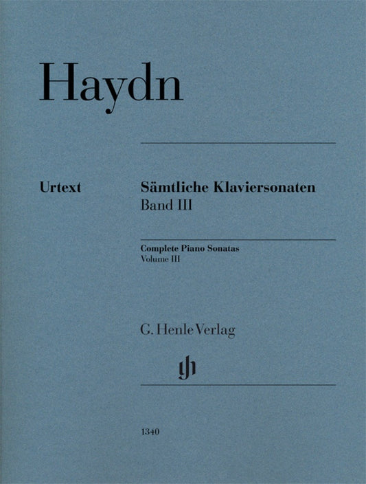 HAYDN - PIANO SONATAS VOL 3 URTEXT