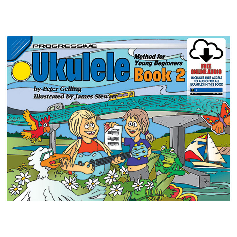 Progressive Ukulele Method for The Young Beginner Book 2 Online Video & Audio