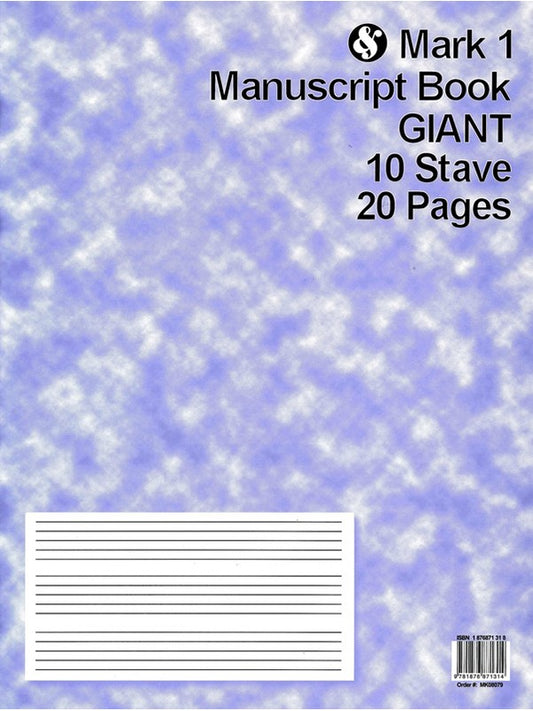 MANUSCRIPT BK 10ST 20PG GIANT